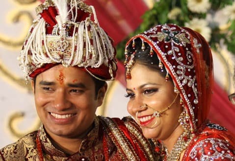 Hindu wedding ceremony with sacred fire and rituals