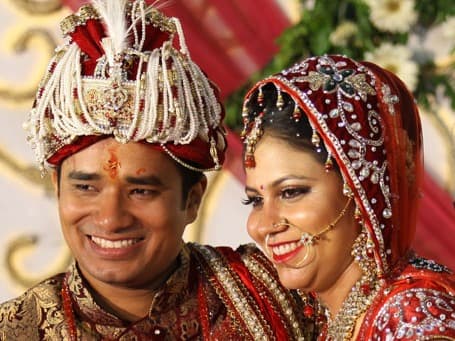 Hindu wedding ceremony with sacred fire and rituals